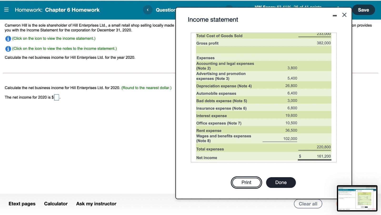 mcgraw hill accounting chapter 6 homework answers