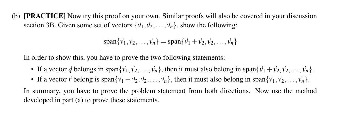 Solved (b) [PRACTICE] Now try this proof on your own. | Chegg.com
