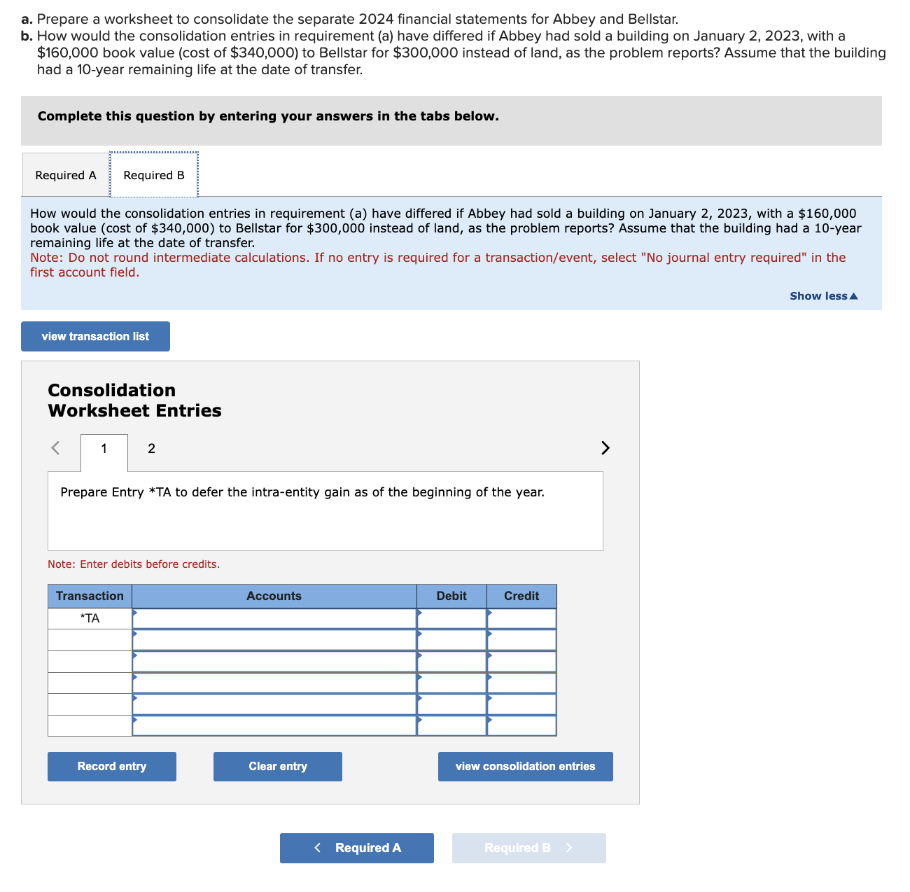 Solved Prepare A Worksheet To Consolidate The Separate 2024 Chegg Com   PhpO4Fa9b