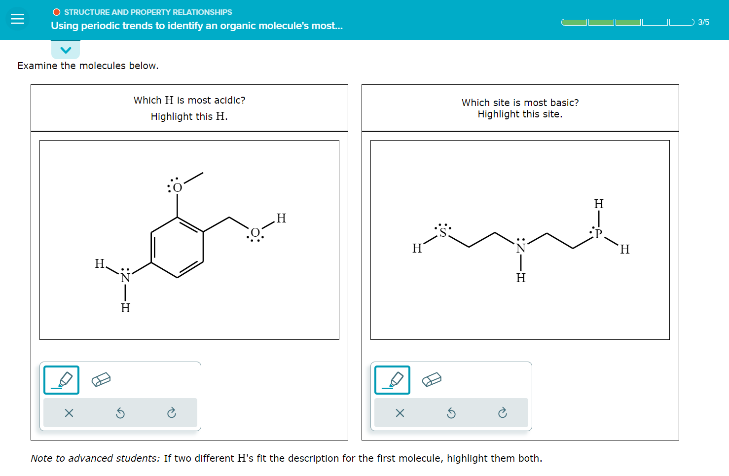 Solved Examine The Molecules Below. Which Site Is Most | Chegg.com