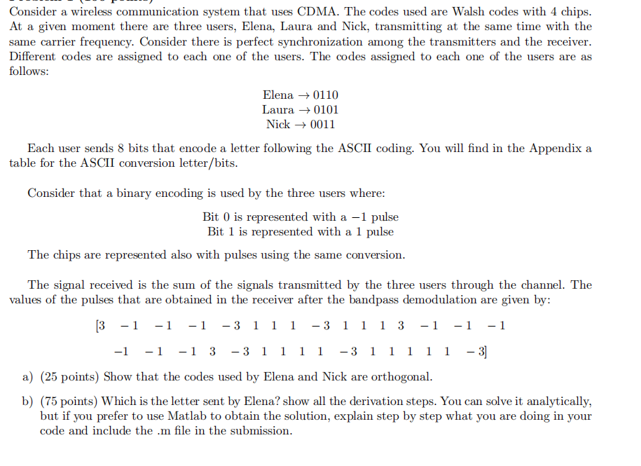 Consider a wireless communication system that uses | Chegg.com