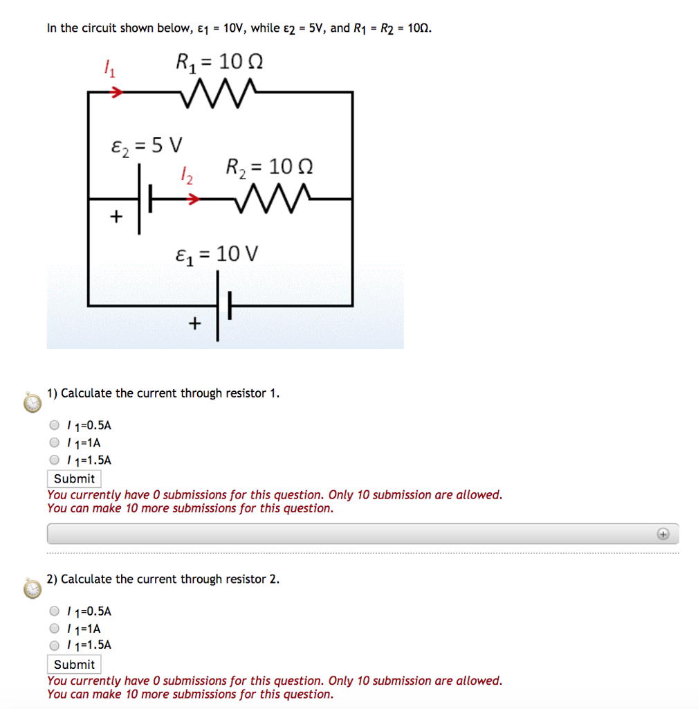 Solved In the circuit shown below, ε110V, while ε25V, and