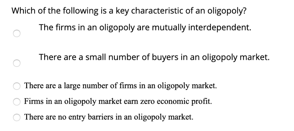 Solved Which of the following is a key characteristic of an | Chegg.com