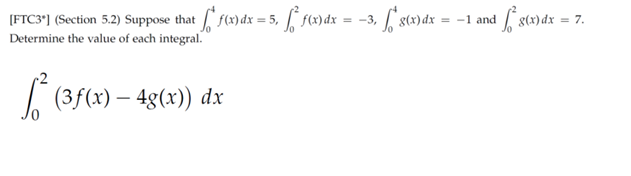 Solved [FTC3*] (Section 5.2) Suppose that | Chegg.com