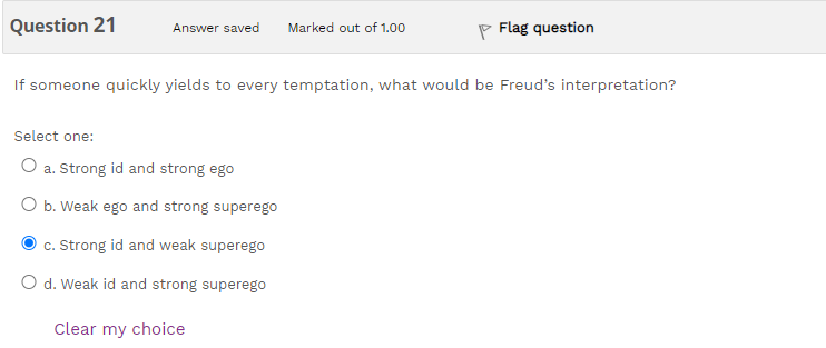 Solved Question 1 Answer saved Marked out of 0.50 P Flag | Chegg.com