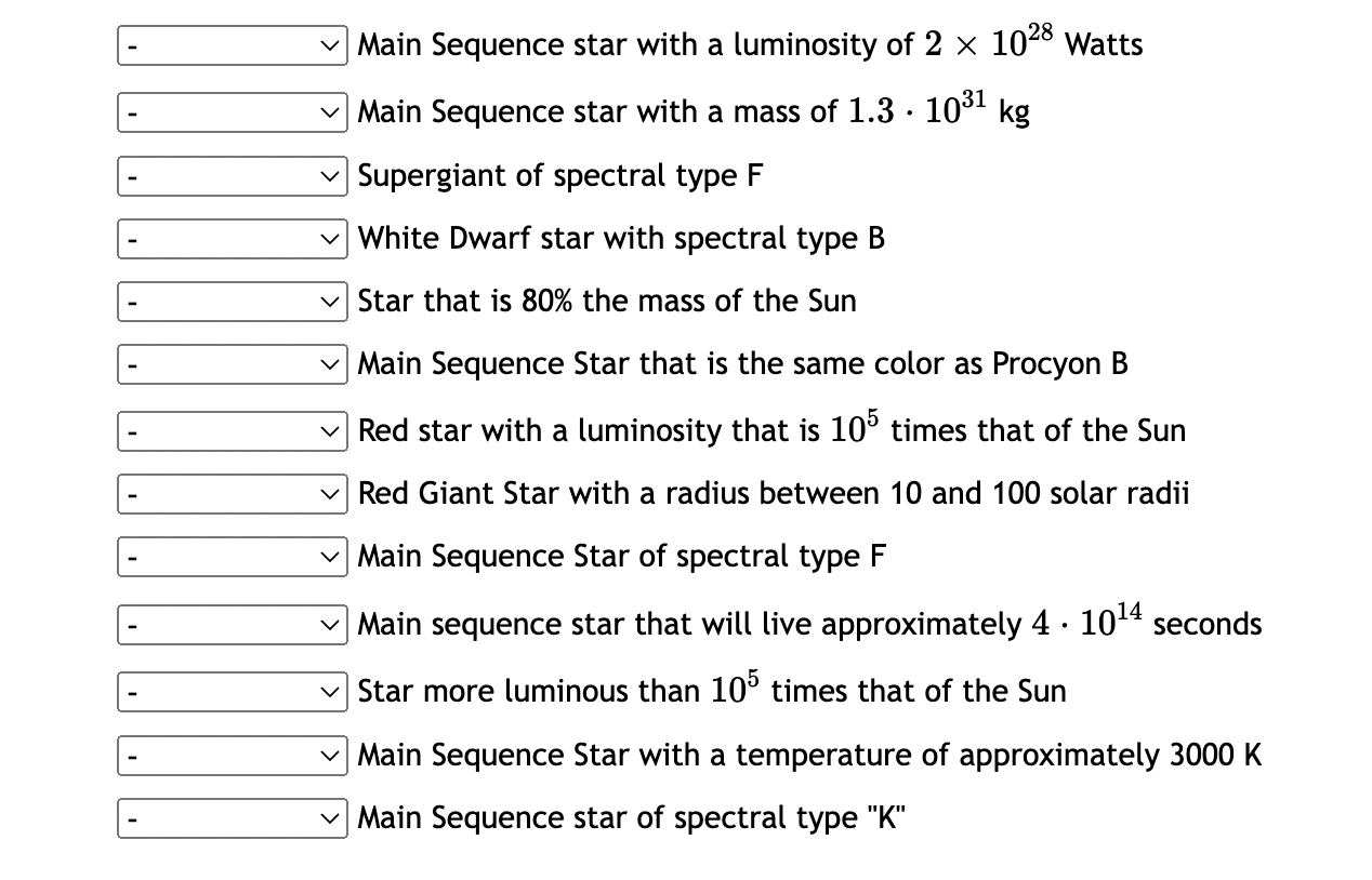 Solved Using the HR diagram shown below, identify the star