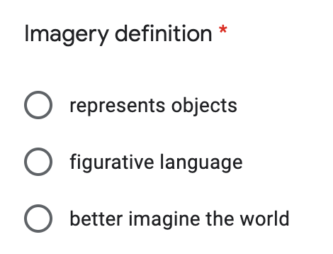 imagery definition figurative language