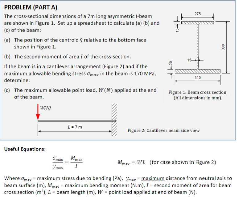 Solved how to calculate the second moment of area intertia
