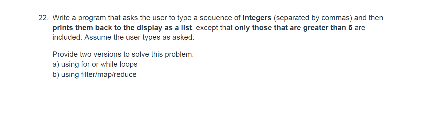 Solved 22. Write a program that asks the user to type a | Chegg.com