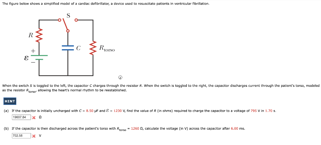 Solved The figure below shows a simplified model of a | Chegg.com