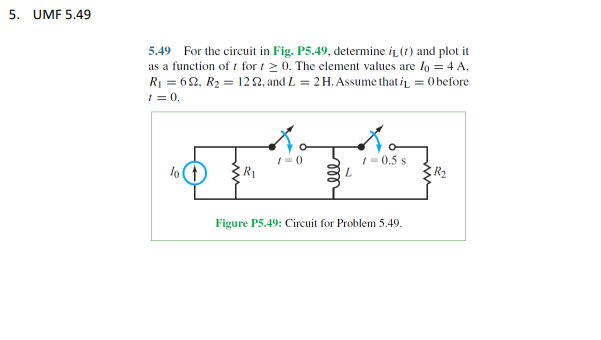 Solved 5 Umf 5 49 5 49 For The Circuit In Fig P5 49 Chegg Solved 5 Umf 5 49 5 49 For The Circuit In Fig P5 49 Chegg