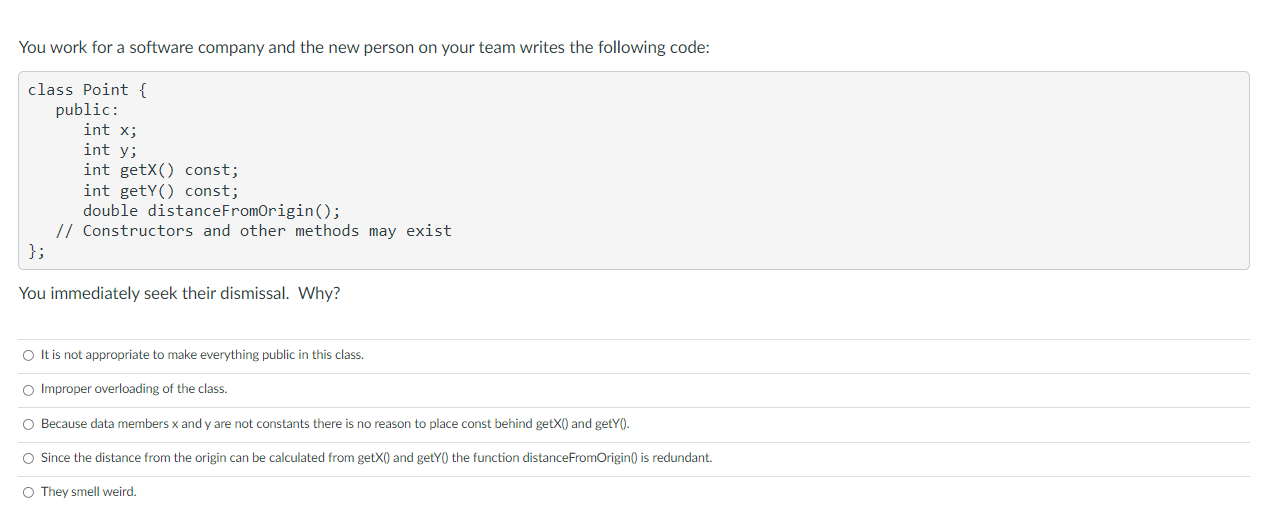 Solved You work for a software company and the new person on | Chegg.com