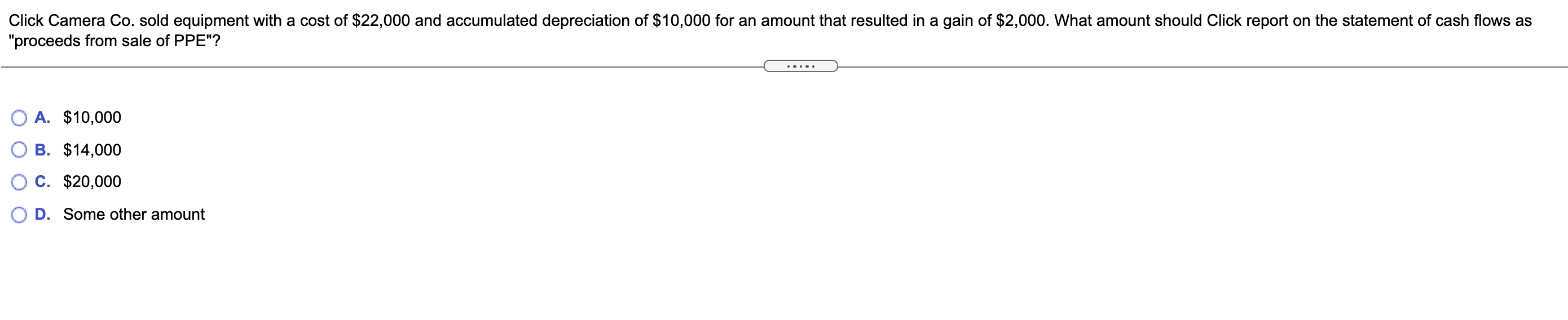 Solved Click Camera Co. sold equipment with a cost of | Chegg.com