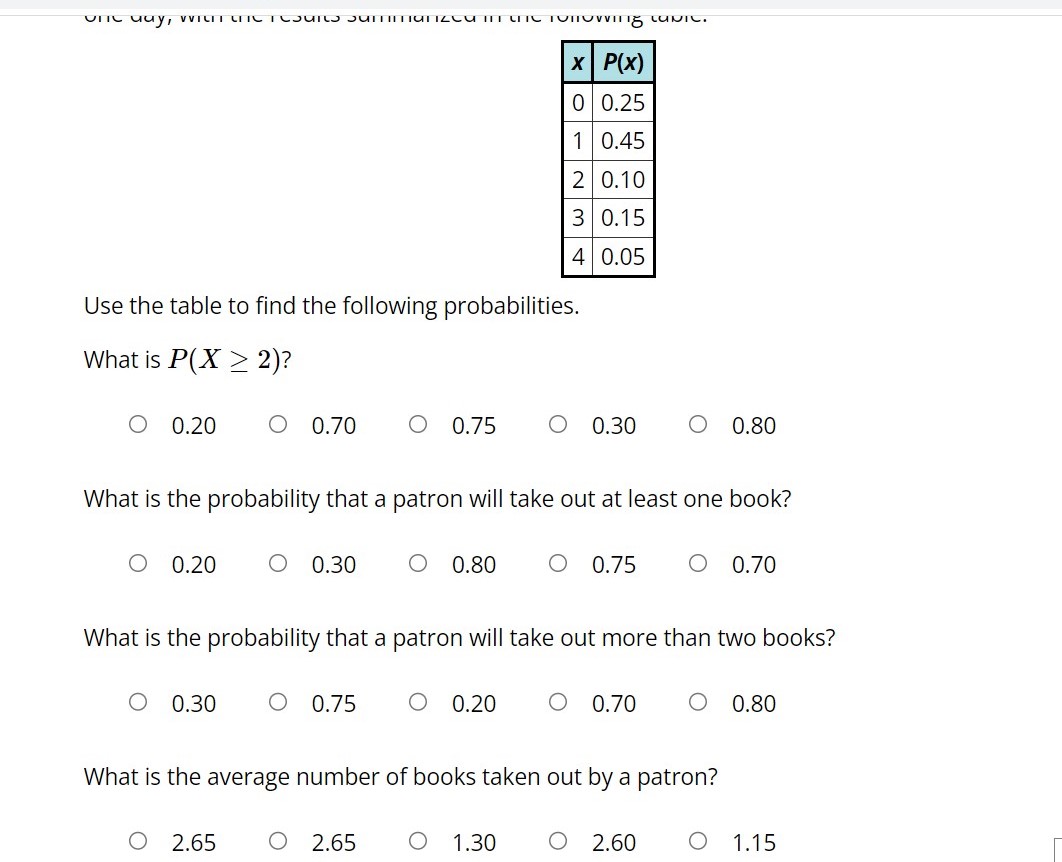 Solved The university library records the number of books | Chegg.com