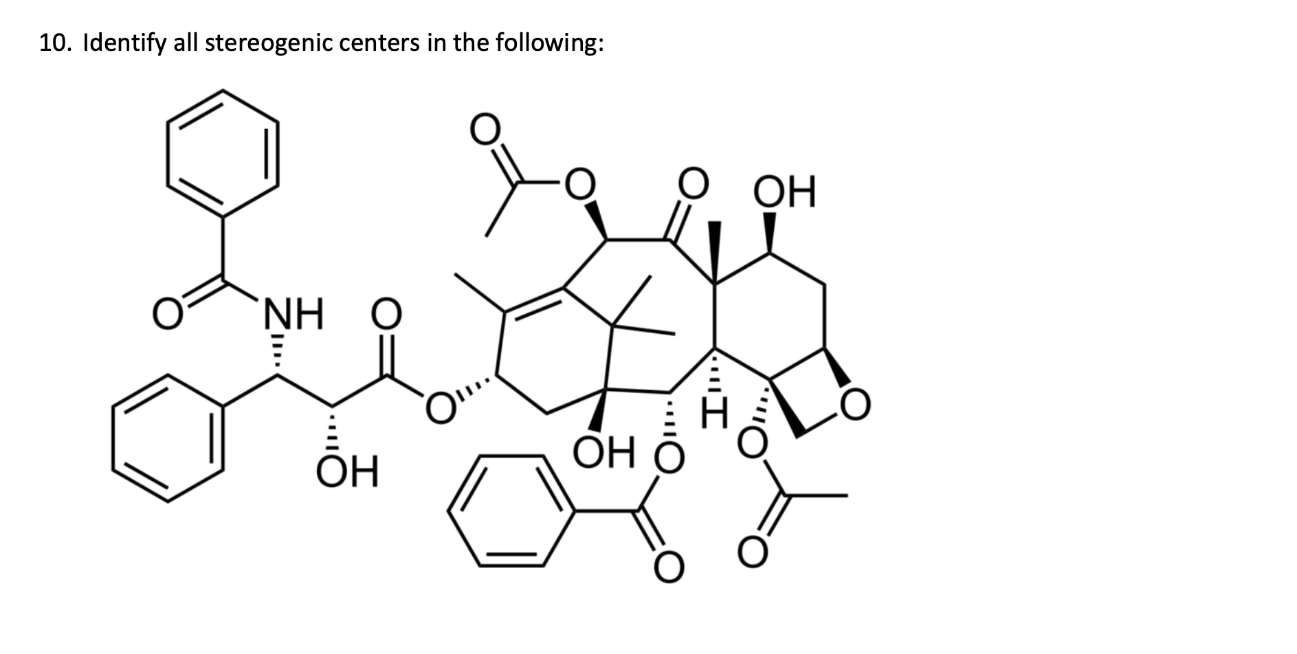 Solved Identify all stereogenic centers in the following: | Chegg.com