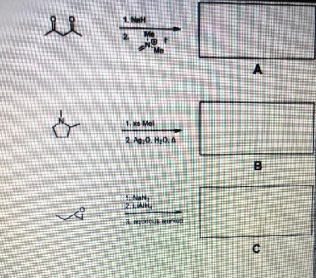 Solved 1. Ман A 1. xs Mel 2. Ag20. H20.0 B 1. Nan, 2. LAIH, | Chegg.com