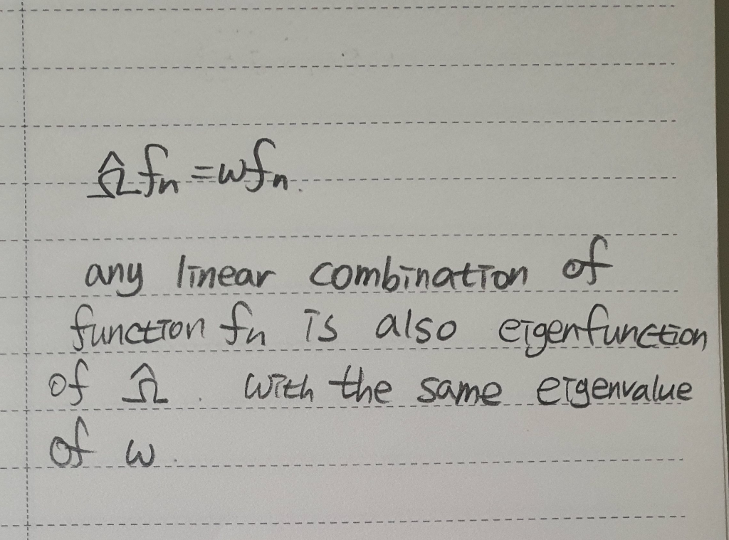 Solved Fn Wfn Any Linear Combination Of Function Fn Is Chegg Com