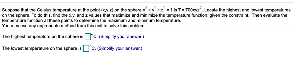 Solved Suppose that the Celsius temperature at the point | Chegg.com