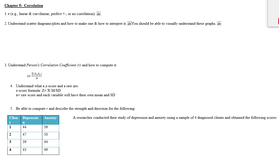 assignment module 9 coefficient of correlation