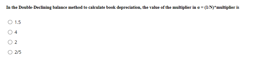 Solved In The Double Declining Balance Method To Calculate Chegg Solved In The Double Declining Balance Method To Calculate Chegg