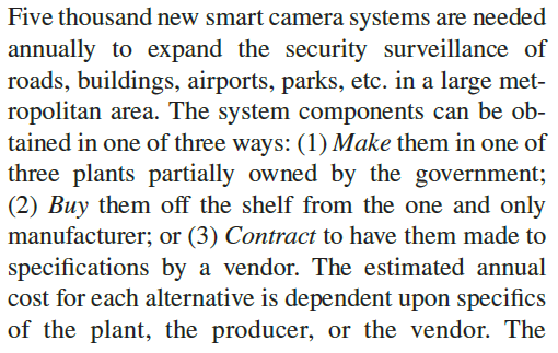 Solved Five thousand new smart camera systems are needed | Chegg.com