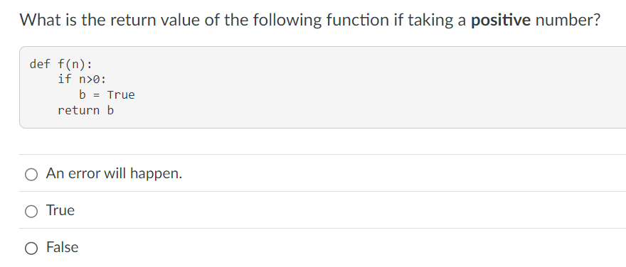 Solved What is the return value of the following function if | Chegg.com