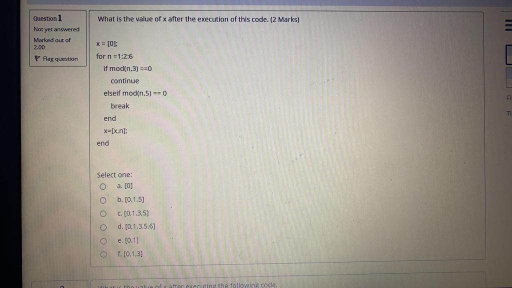 Solved What is the value of x after the execution of this | Chegg.com