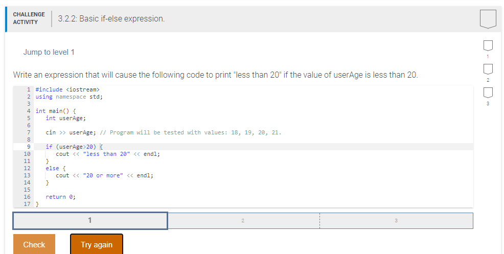 Solved Challenge Activity 3 4 2 Equality And Relational