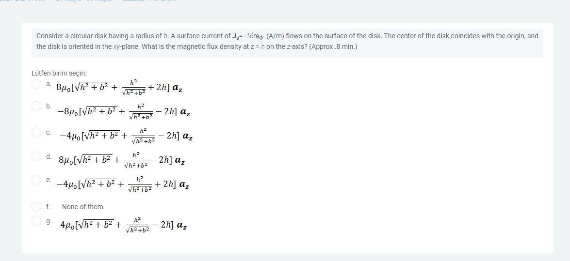 Solved Consider A Circular Disk Having A Radius Of B. A | Chegg.com