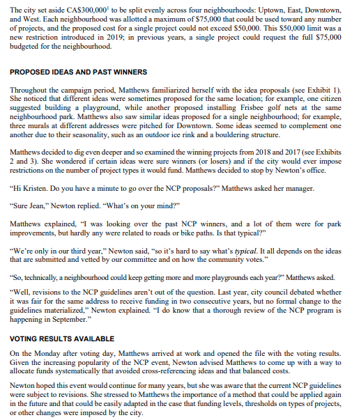 Use Integer Programming to select an optimal | Chegg.com