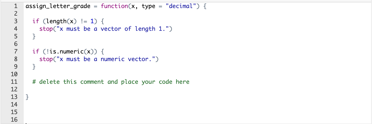 Solved USING R or RSTUDIO: Assigning Letter Grades For this | Chegg.com