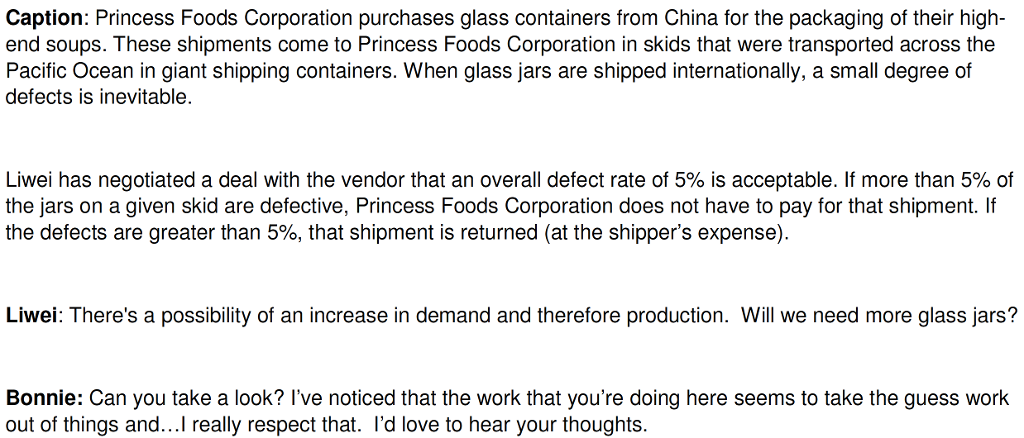 Solved Caption: Princess Foods Corporation purchases glass | Chegg.com