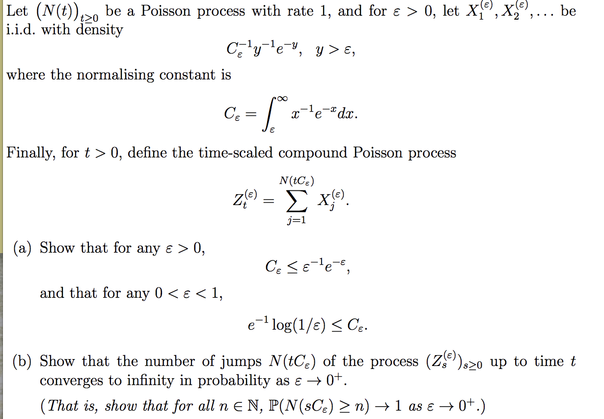 Let N T O Be A Poisson Process With Rate 1 An Chegg Com