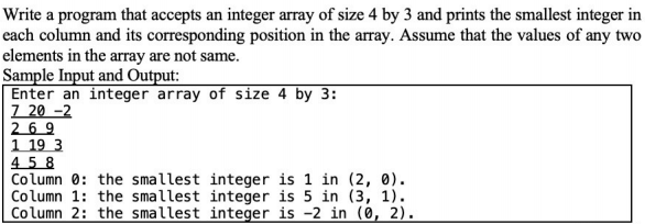 Solved Write a program that accepts an integer array of size | Chegg.com