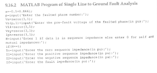 Solved Single line to ground fault analysis Example 9.4 | Chegg.com