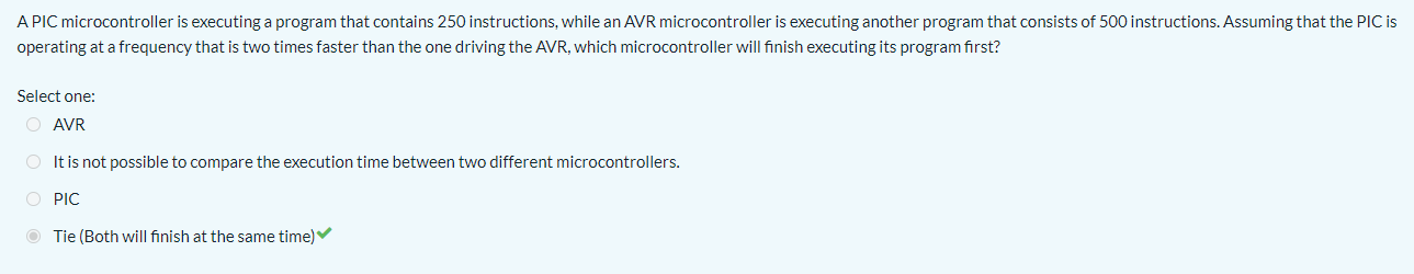 Solved A PIC microcontroller is executing a program that | Chegg.com