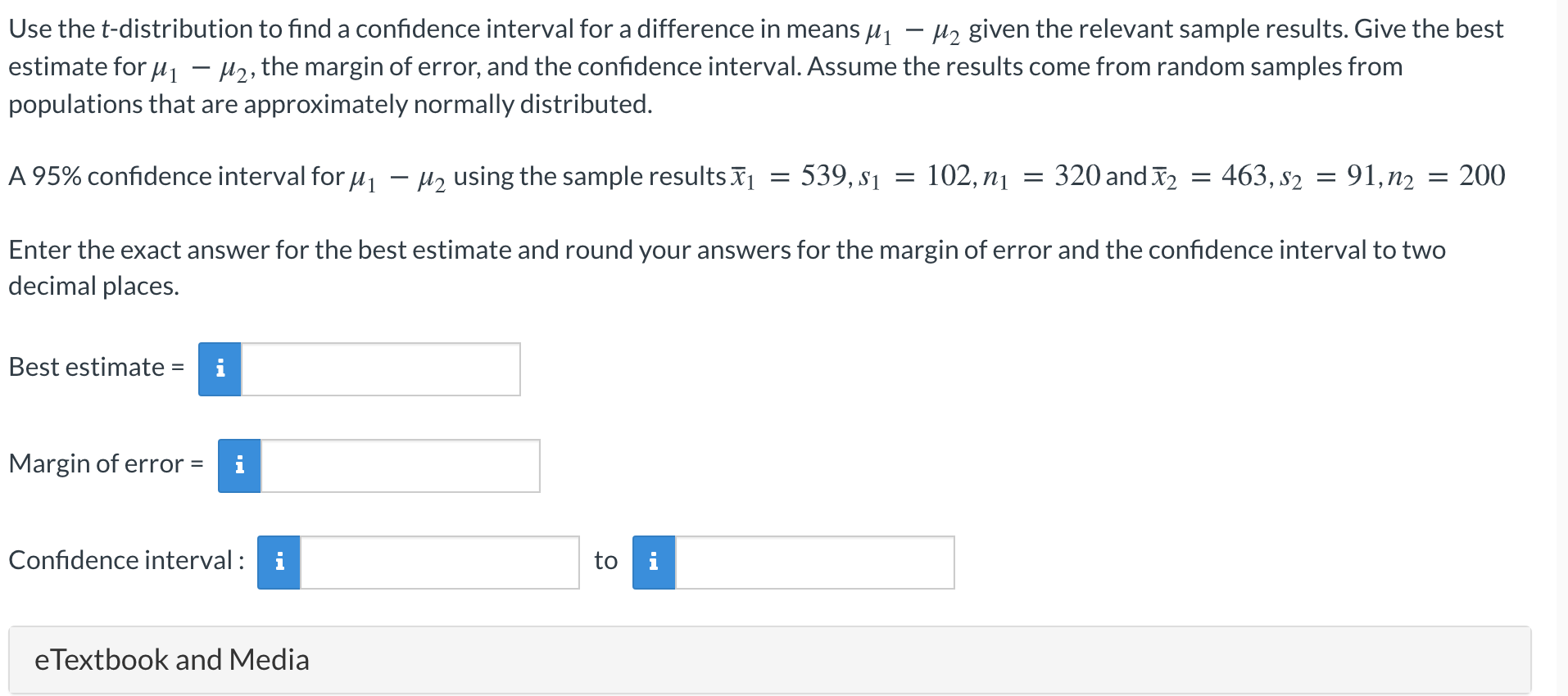 Solved Use a t-distribution to answer this question. Assume | Chegg.com