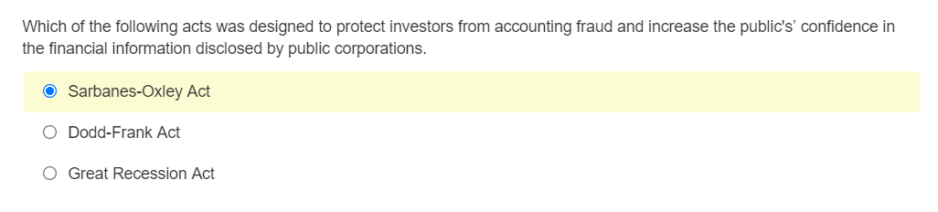 Solved Which of the following acts was designed to protect | Chegg.com