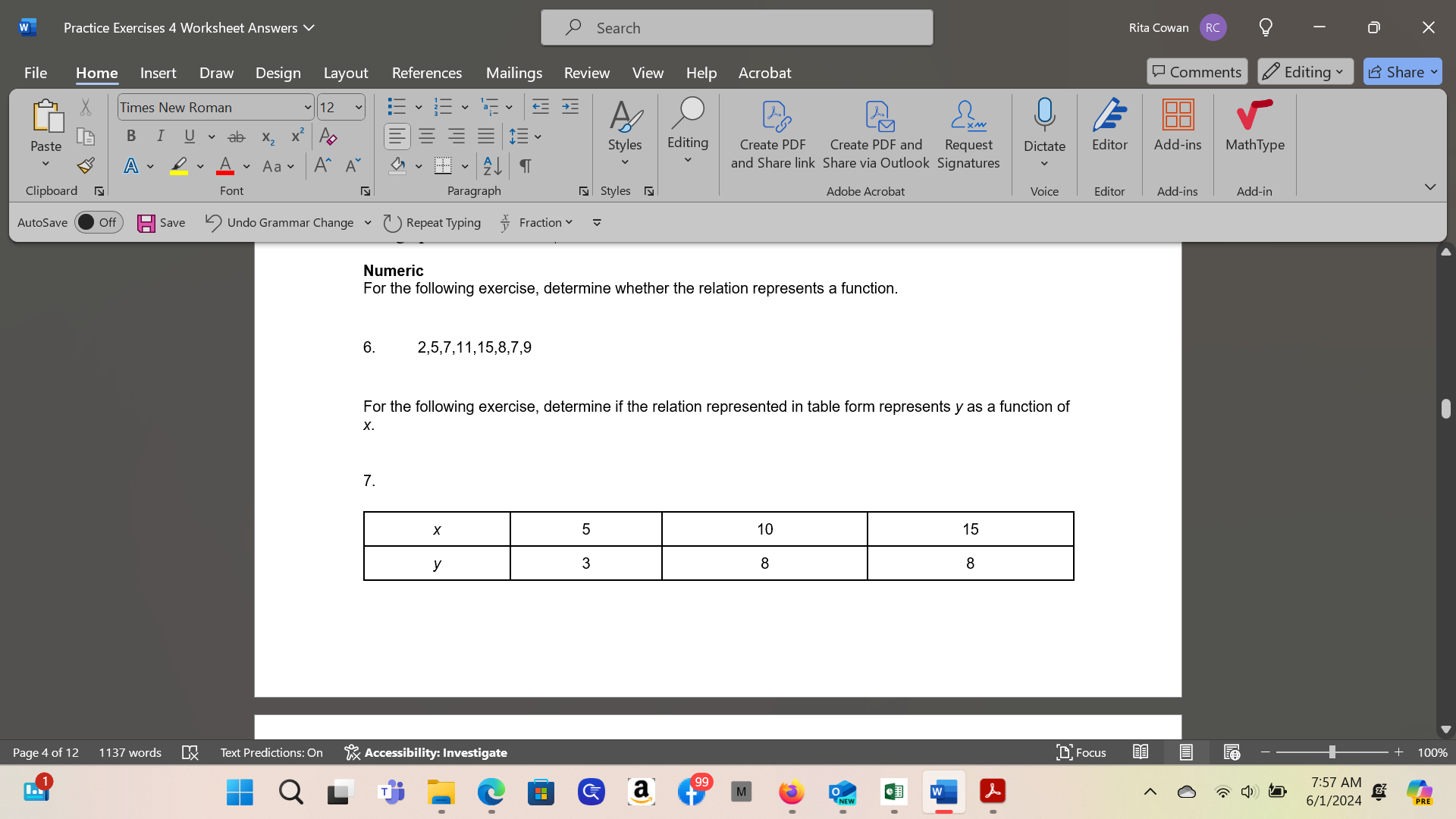 Solved 6 ï For The Following Exercises Determine Whether Chegg Solved 6 ï For The Following Exercises Determine Whether Chegg