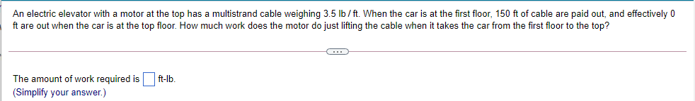 Solved An electric elevator with a motor at the top has a | Chegg.com