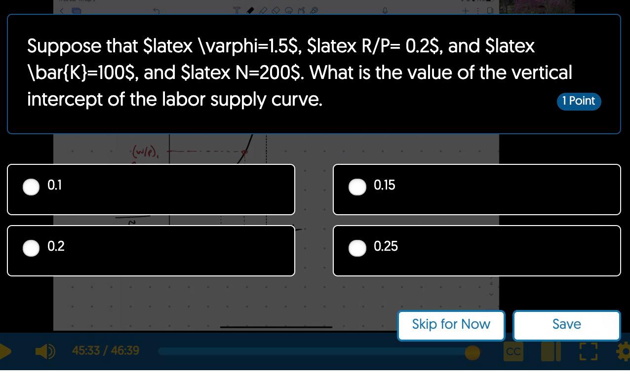 Solved Suppose that Slatex \varphi=1.5$, $latex R/P=0.2$, | Chegg.com