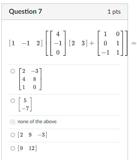 Solved Question 7 1 pts | Chegg.com