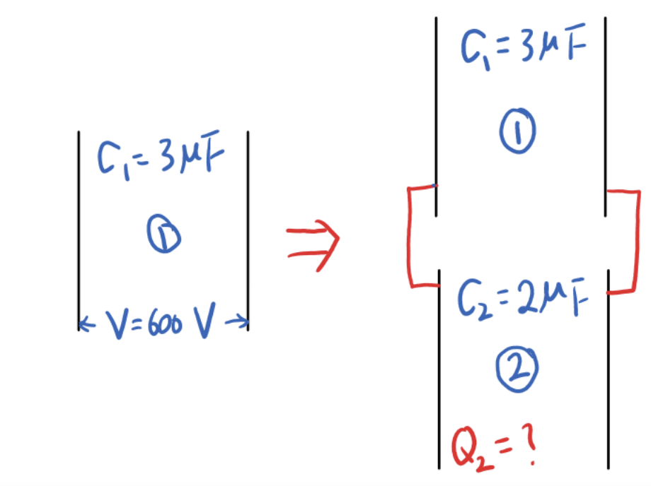 Solved A 3.0 micro-F capacitor is first charged to 600 V. It | Chegg.com