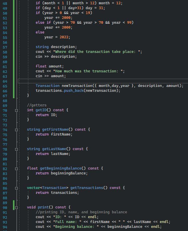 I need some help finishing my code in C++ I'm | Chegg.com