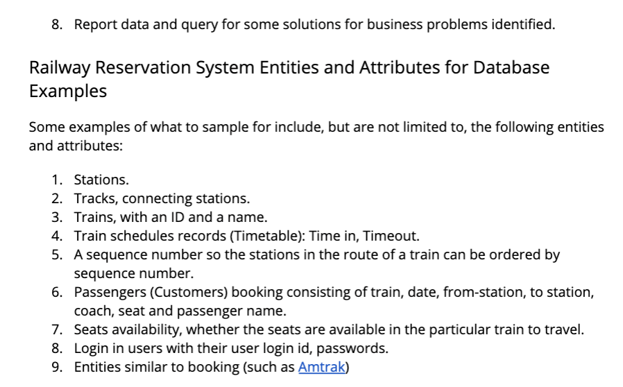 Solved Background Scenario: Railway Reservation System | Chegg.com