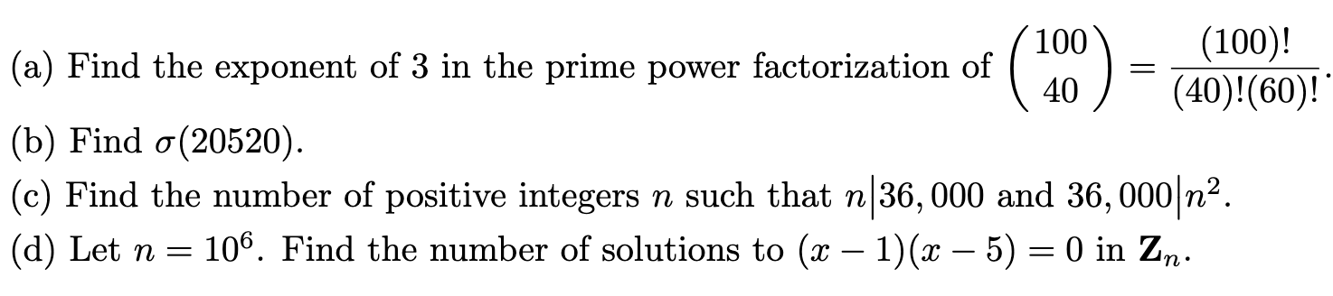 Solved 100 100 100 A Find The Exponent Of 3 In The