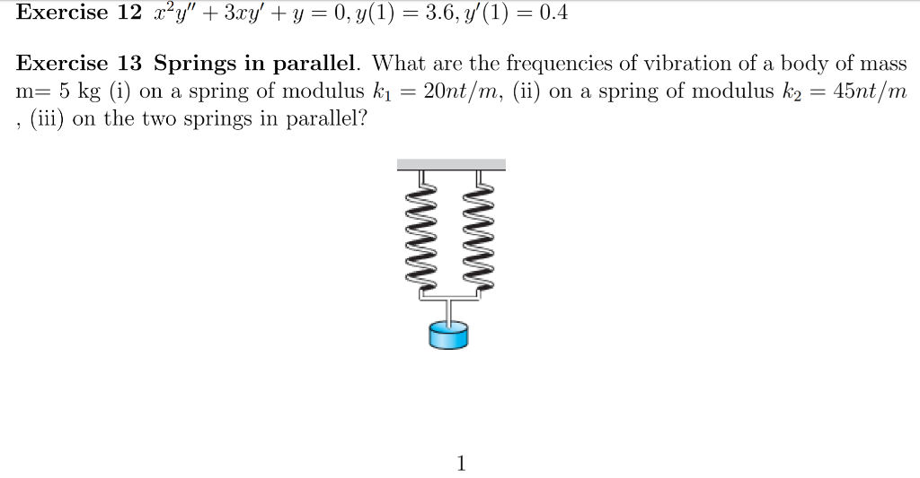 Solved Exercise 12 xưy" + 3.xy' + y = 0, y(1) = 3.6, y(1) =