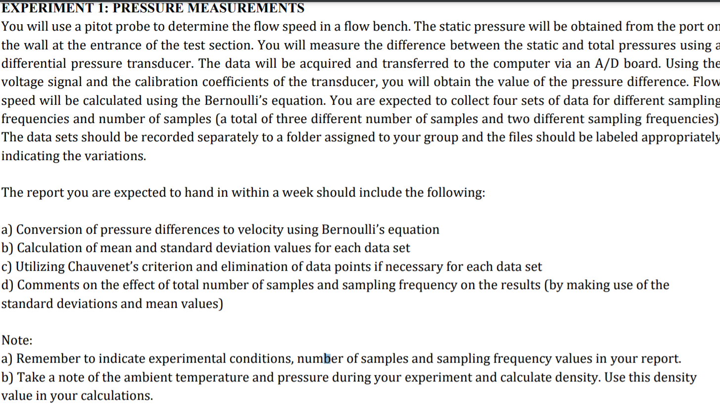 MEASUREMENT TECHNIQUES. It is an Pressure | Chegg.com