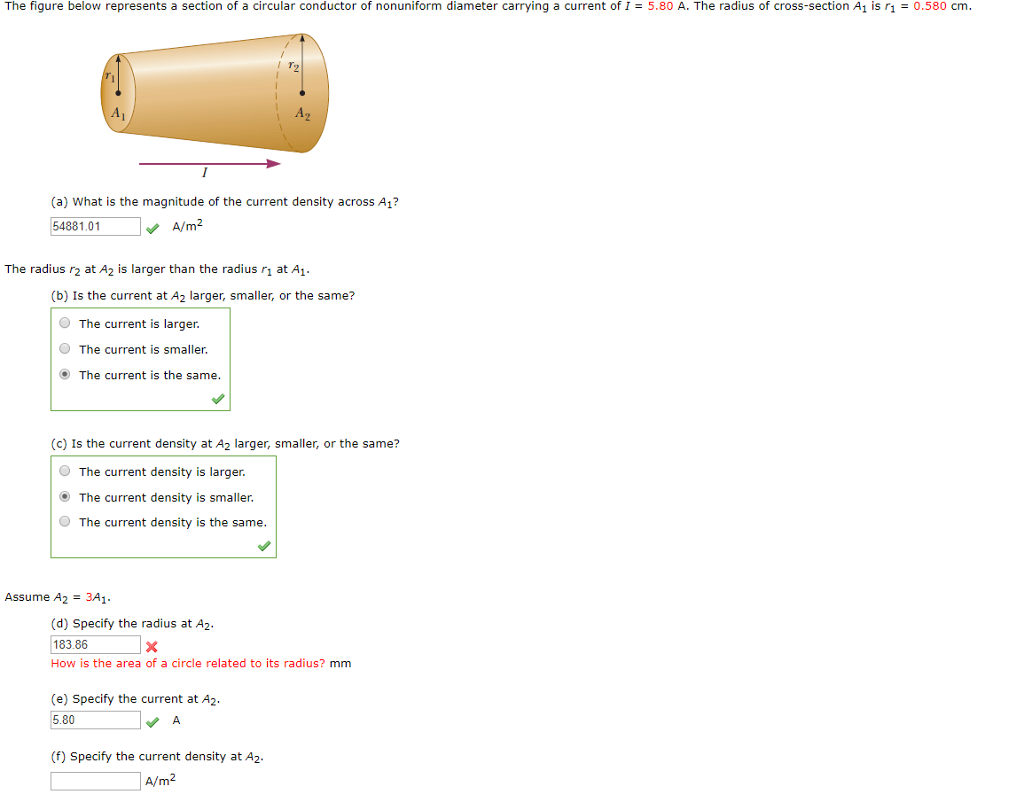 Solved The figure below represents a section of a circular | Chegg.com