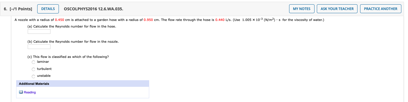 Solved 6 [ 1 Points] Details Oscolphys2016 12 6 Wa 035 My